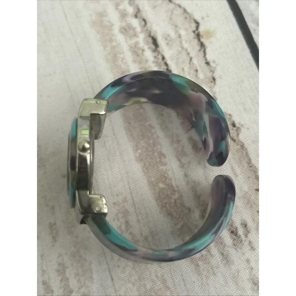 Narmi Multicolored Bezel And Band Women’s Cuff Watch